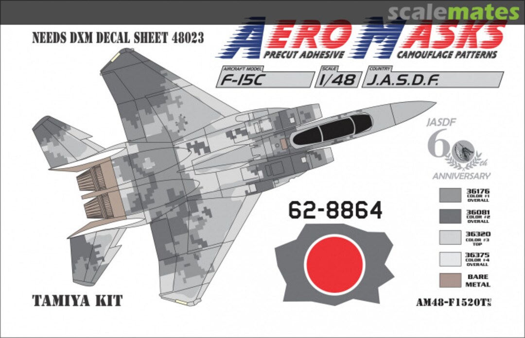 Boxart F-15C JASDF Aggressors AM48-F1520T AeroMasks