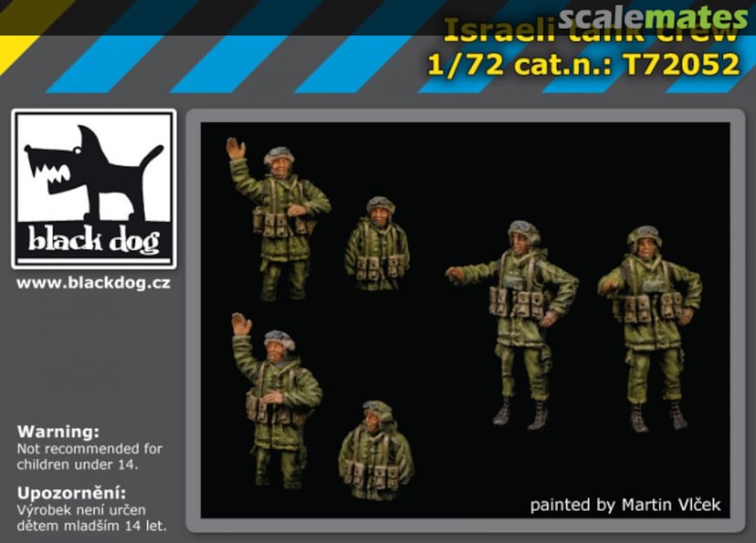 Boxart Israeli tank crew T72052 Black Dog