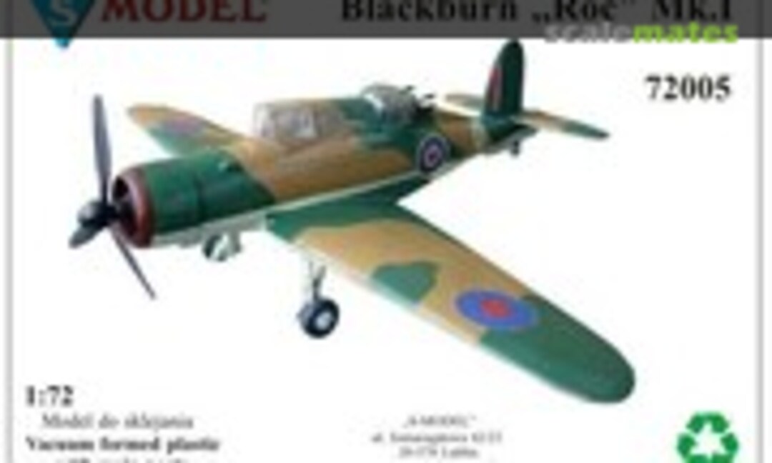 1:72 Blackburn &quot;Roc&quot; Mk.I (S-Model (Poland) 72005)