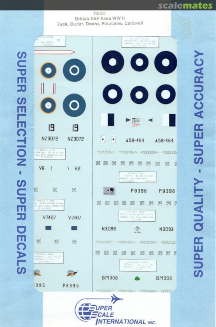 Boxart British RAF Aces WWII 72-55 SuperScale International