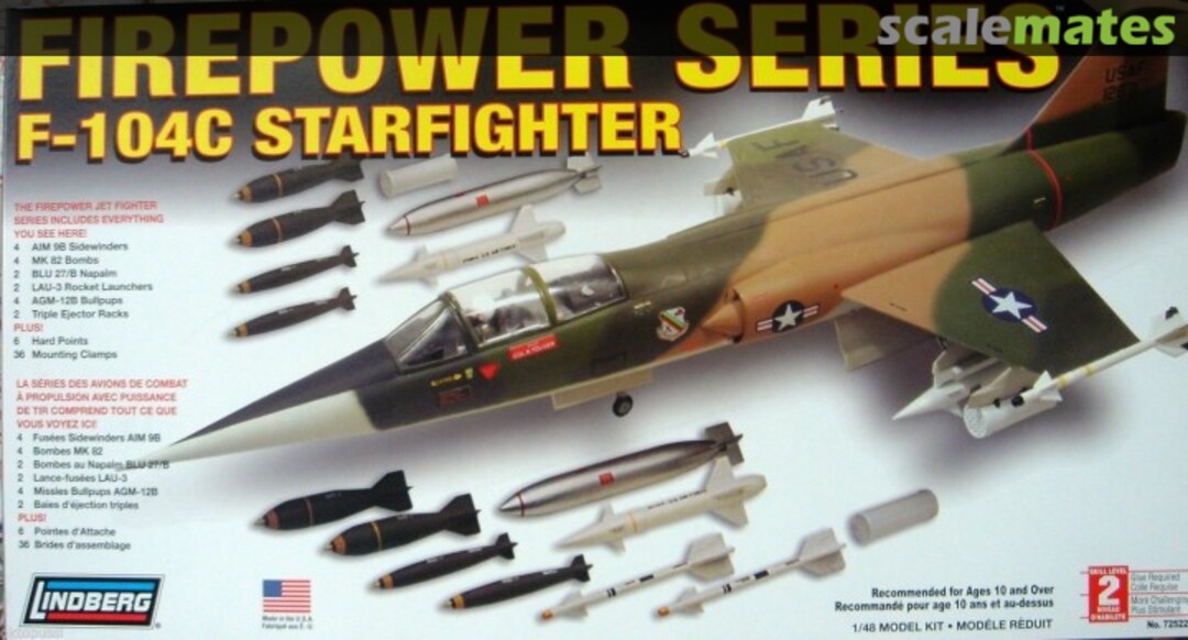 Boxart F-104C Starfighter 72522 Lindberg