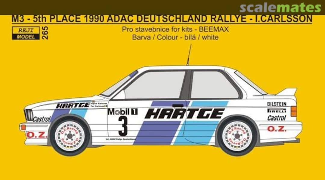 Boxart BMW M3 Hartge Rallye Deutschland 265 REJI Model