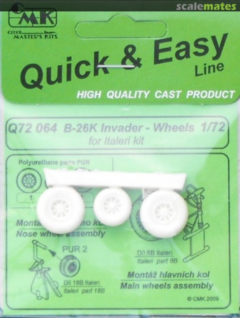 Boxart B-26K Invader wheels Q72064 CMK