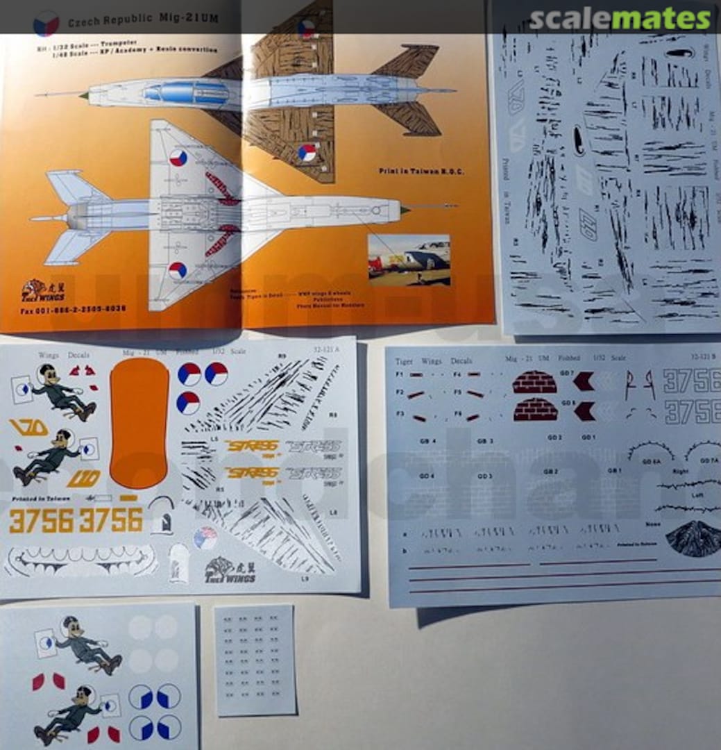 Boxart Mig-21UM 32-121 Tiger Wings