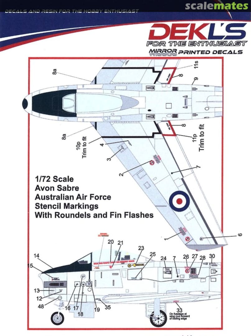 Boxart Avon Sabre DL72025 DEKL's