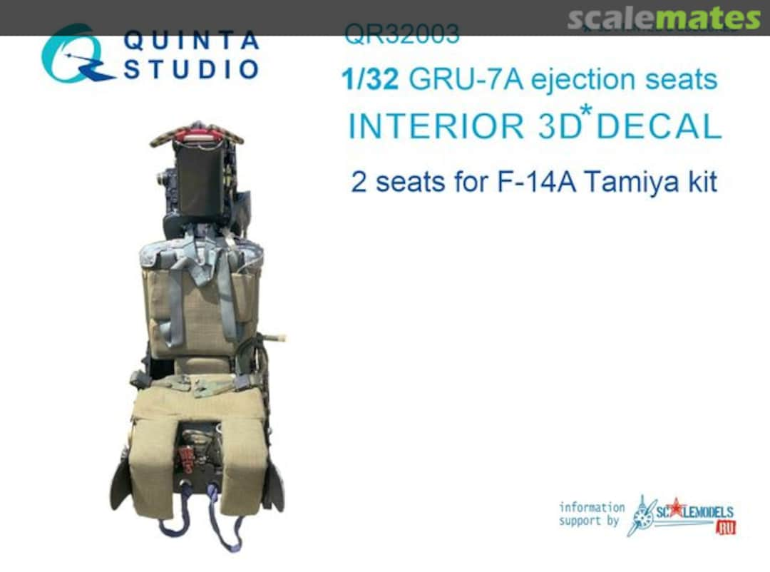 Boxart GRU-7A Ejection Seats interior 3D decals QR32003 Quinta Studio