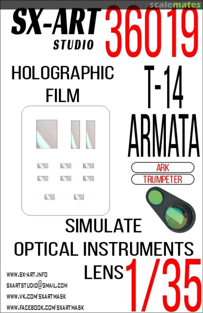 Boxart T-14 Armata holographic film, clear 36019 SX-Art