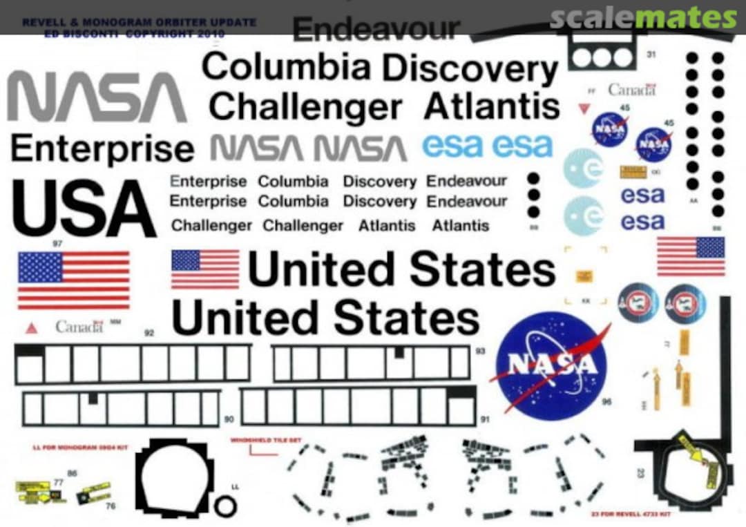 Boxart Orbiter Update Decals  Ed Bisconti