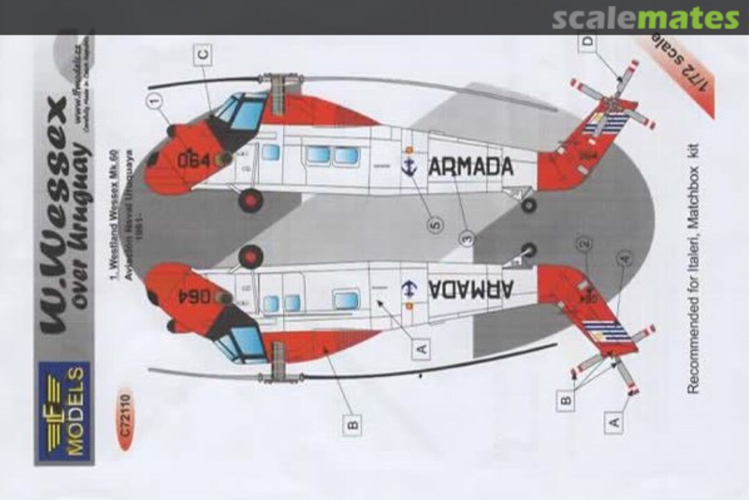 Boxart Westland Wessex over Uruguay C72110 LF Models