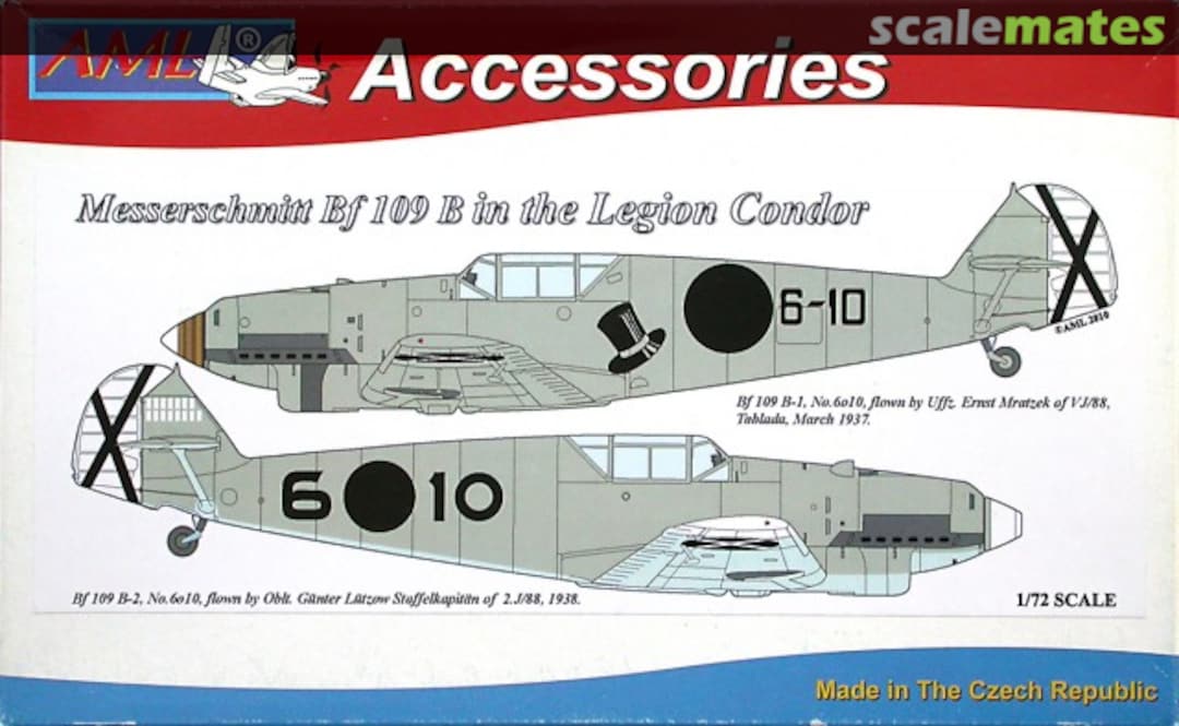 Boxart Messerschmitt Bf 109B AMLA72016 AML