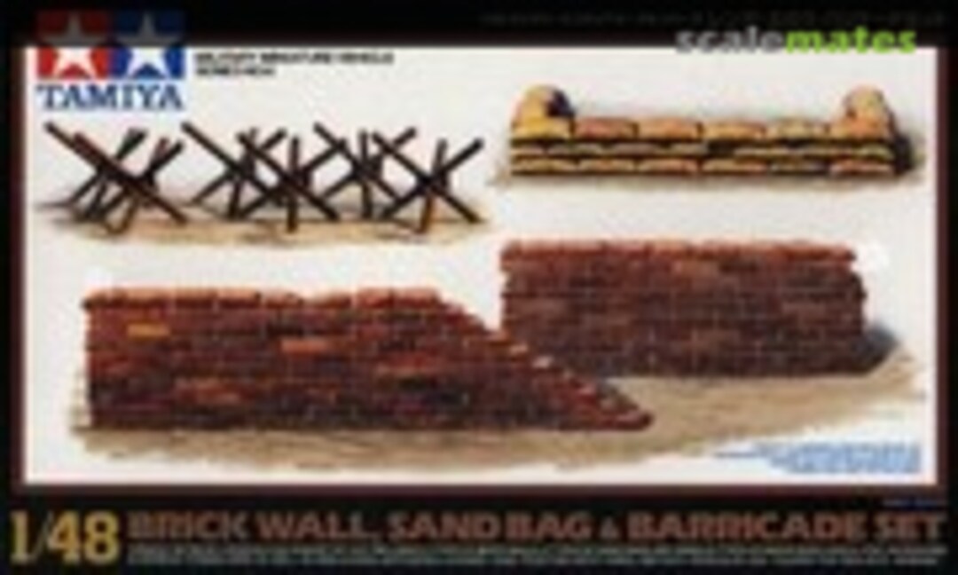 1:48 WWII Diorama-Set Brick Wall&amp;Sandbag (Tamiya 32508)