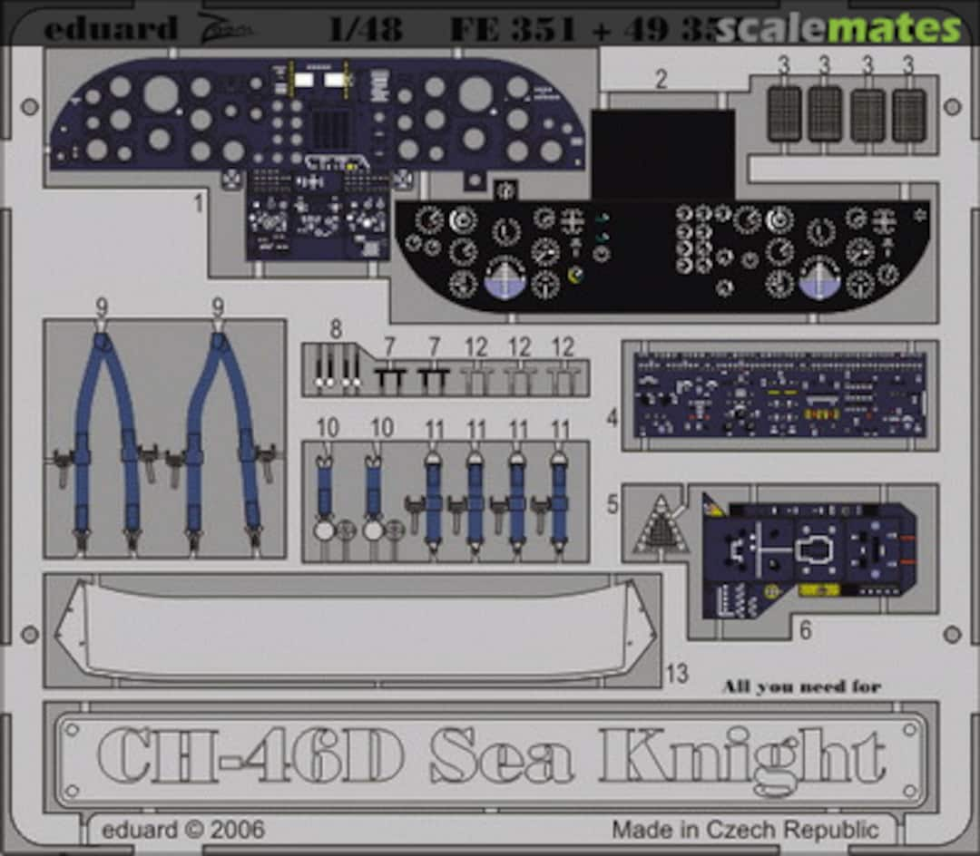 Boxart CH-46D interior FE351 Eduard