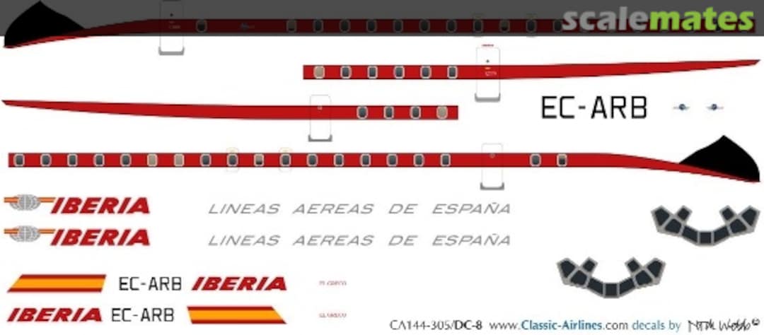 Boxart Iberia DC-8-50 CA144-305 Classic Airlines