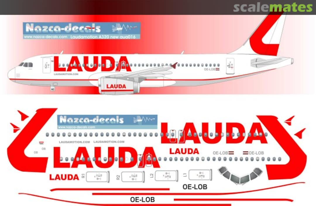 Boxart Laudamotion aua016 Nazca decals