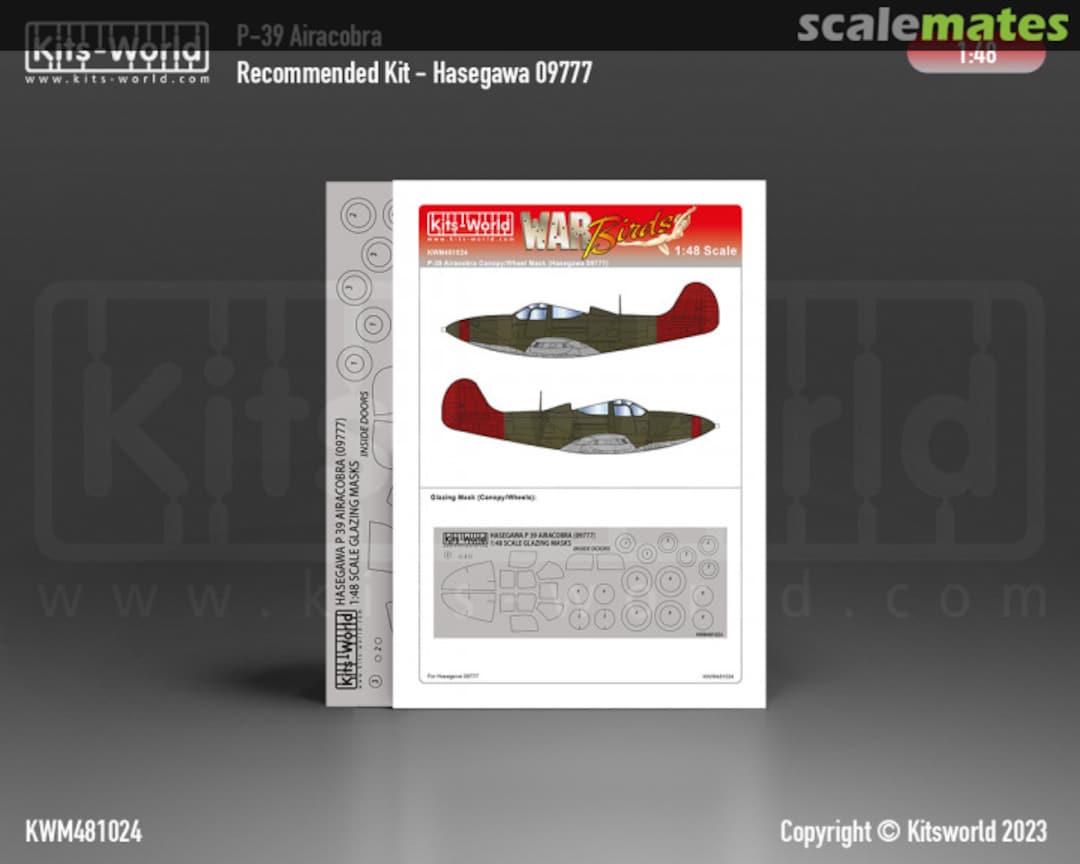 Boxart Bell P-39 Airacobra Canopy/Wheel Mask Set KWM481024 Kits-World