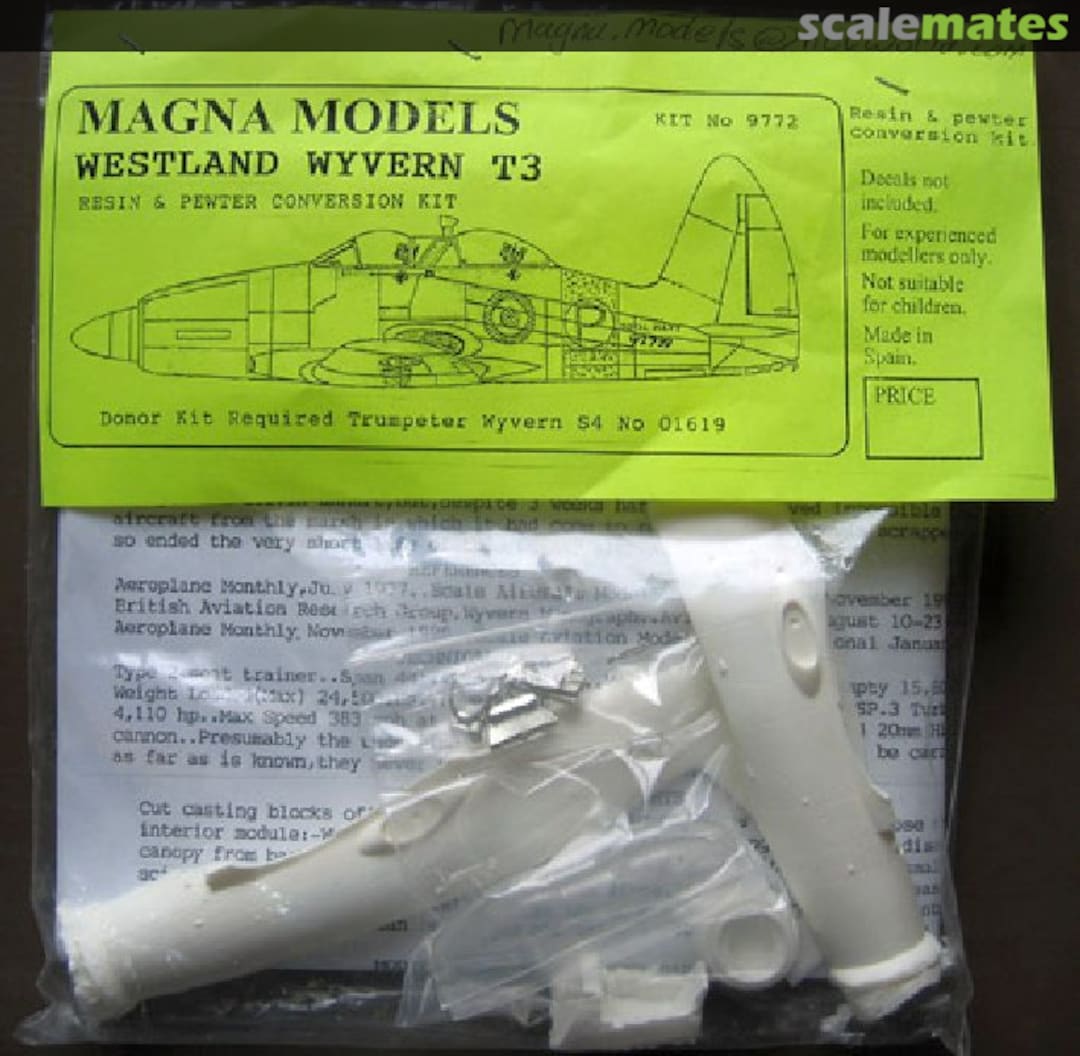 Boxart Westland Wyvern T.3 9772 Magna Models