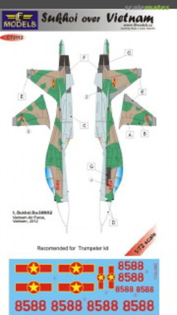 Boxart Su-30MK2 Flanker - Sukhoi over Vietnam C72112 LF Models