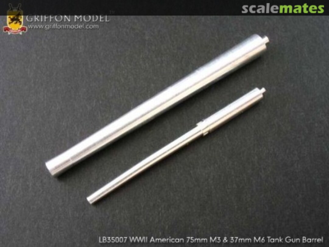 Boxart 75mm M3 & 37mm M6 Tank Gun Barrel ~Academy 13206~ LB35007 Griffon Model