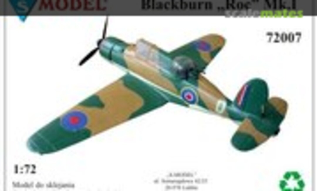 1:72 Blackburn &quot;Roc&quot; Mk.I (S-Model (Poland) 72007)