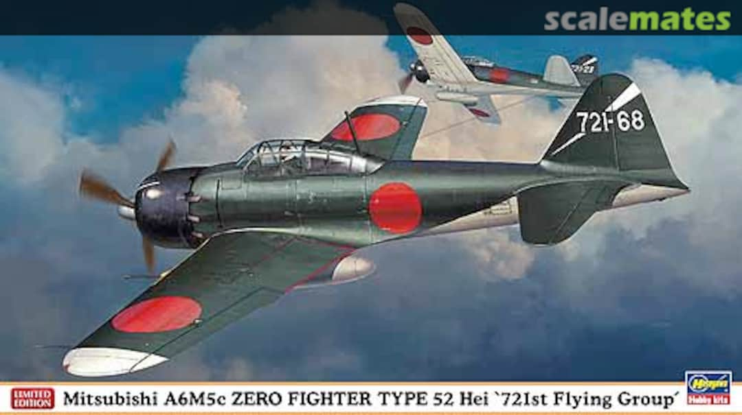 Boxart Mitsubishi A6M5c Zero Fighter Type 52 Hei `721st Flying Group´ 07362 Hasegawa