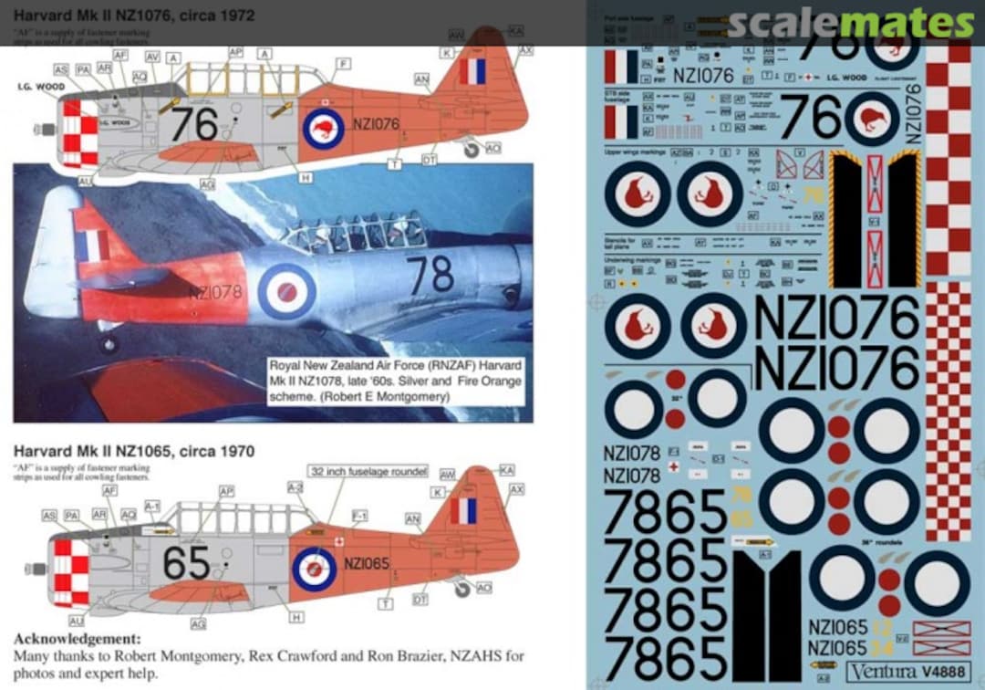 Boxart RNZAF Harvard Mk IIs V4888 Ventura