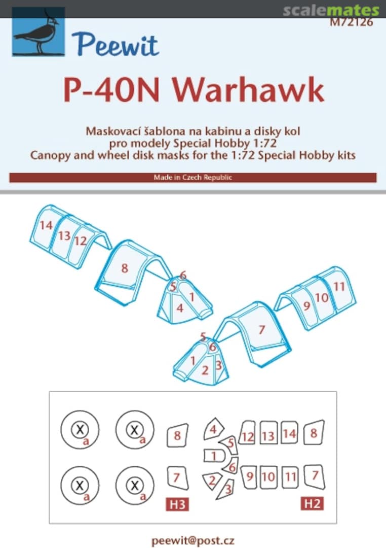 Boxart P-40N Warhawk M72126 Peewit