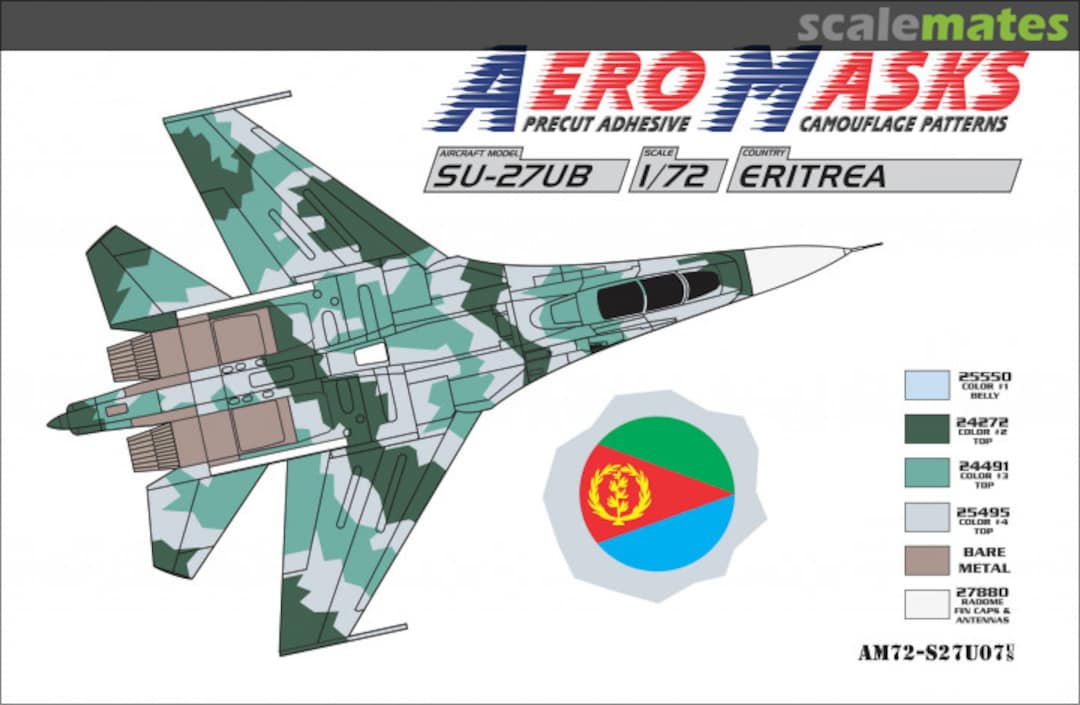 Boxart Su-27UB Eritrea AM72-S27U07 AeroMasks