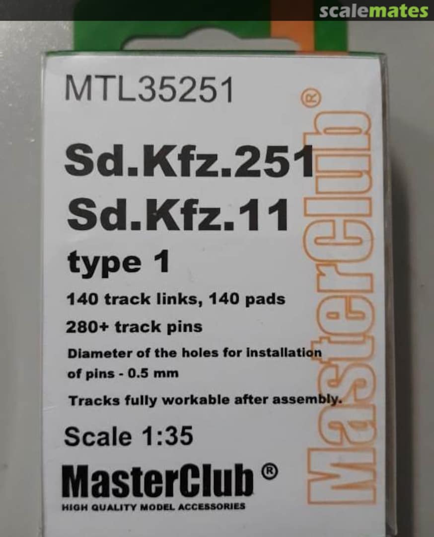 Boxart Sd.Kfz.251, Sd.Kfz.11 type 1 MTL35251 MasterClub