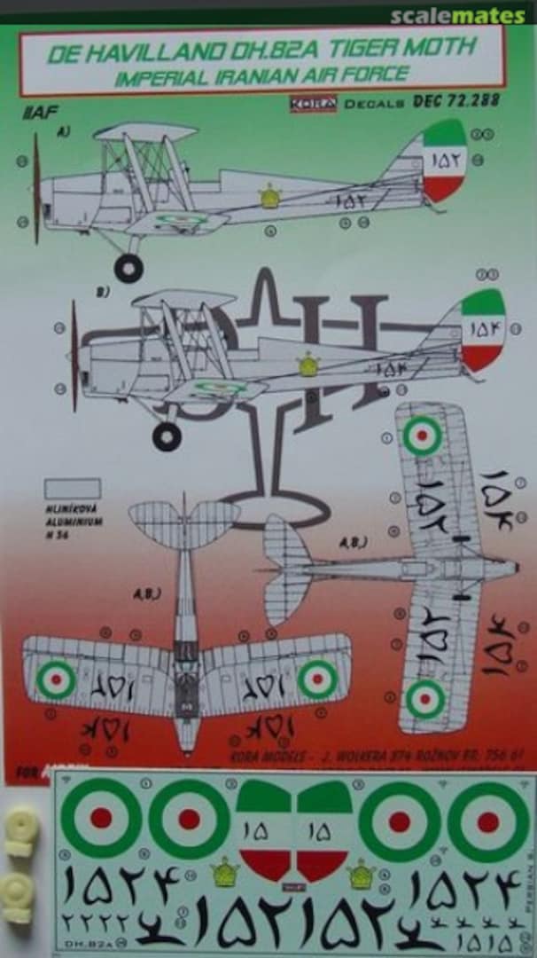 Boxart De Havilland DH.82A Tiger Moth DEC72288 Kora Models