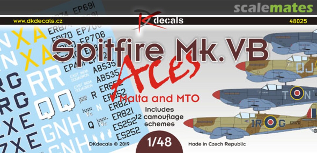 Boxart Spitfire Mk.Vb Aces 48025 DK Decals