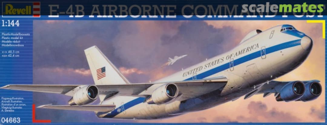 Boxart Boeing E-4B Airborne Command Post 04663 Revell