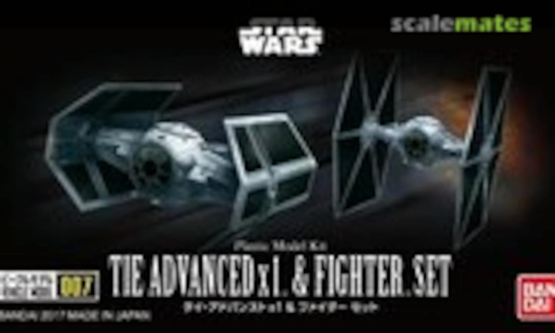 1:144 TIE Advanced x1 &amp; Fighter Set (Bandai 0214502)