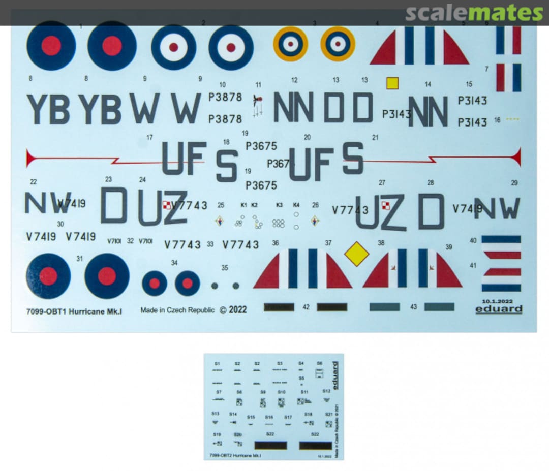 Contents Hurricane Mk.I 7099 Eduard