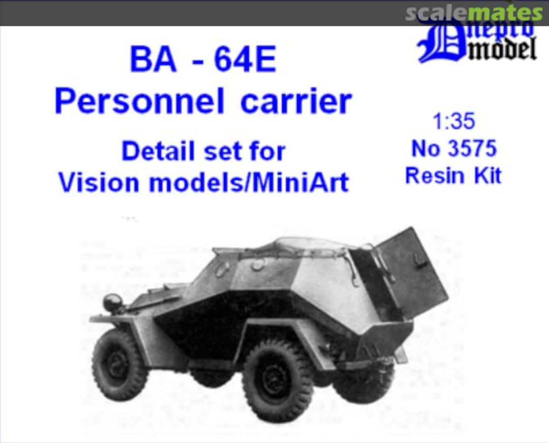 Boxart BA-64E Personnel carrier (for Vision models/ MiniArt) 3575 Dnepro Model