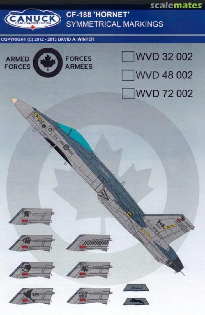 Boxart CF-188 'Hornet' 72-002 Canuck Model Products