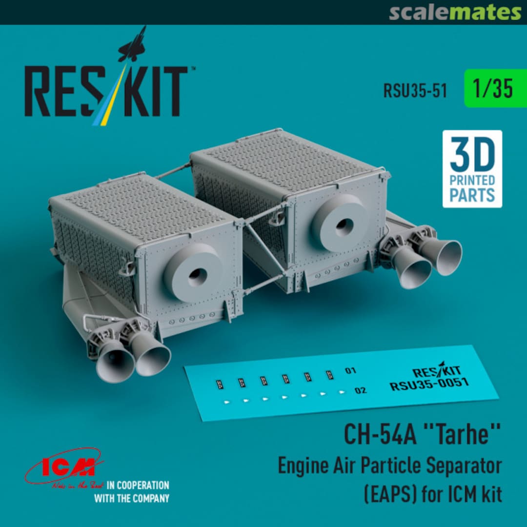 Boxart CH-54A "Tarhe" Engine Air Particle Separator (EAPS) RSU35-51 ResKit