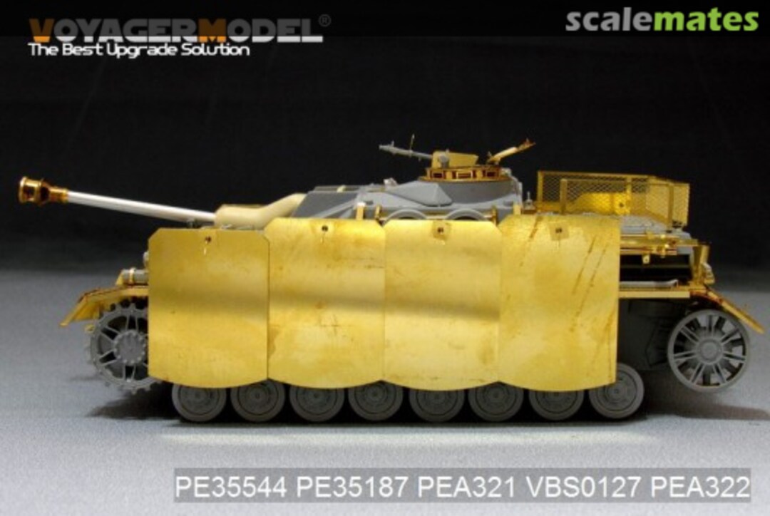 Boxart StuG.IV Pivot-Mounting Swinging Type Hull Side Armour Skirts (For DRAGON) PEA321 Voyager Model