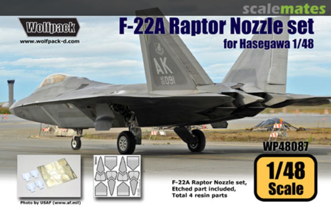 Boxart F-22A Raptor Nozzle Set WP48087 Wolfpack