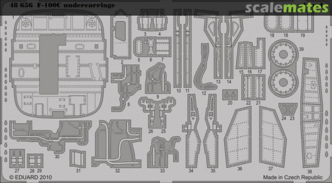 Boxart F-100C undercarriage 48656 Eduard