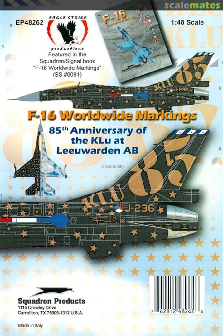 Boxart F-16 Worldwide Markings EP48262 Eagle Strike Productions