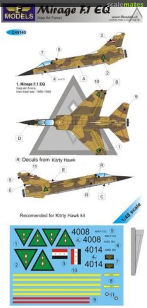 Boxart Dassault Mirage F.1 EQ Iraqi Air Force (KITTYH) C48140 LF Models