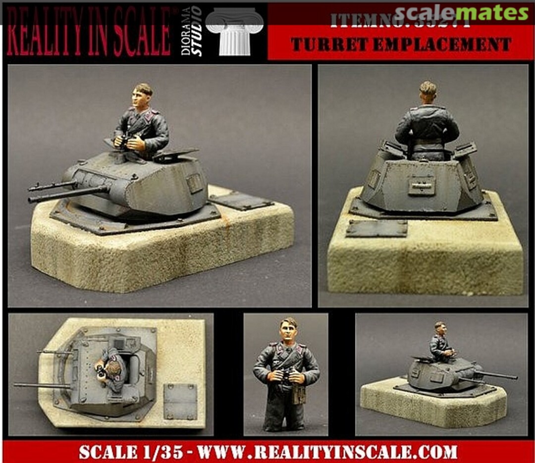 Boxart Panzer II Turret Emplacement incl. a 3/4 figure 35271 Reality in Scale