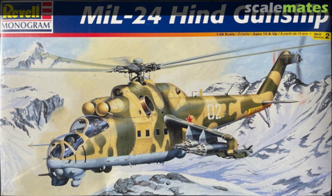 Boxart MiL-24 Hind Gunship 85-5819 Revell Monogram