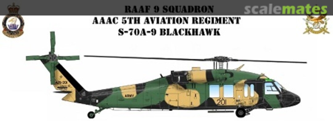 Boxart Sikorsky S-70A-9 Blackhawk - RAAF/Army Delivery Schemes AAF-17 Hawkeye Models