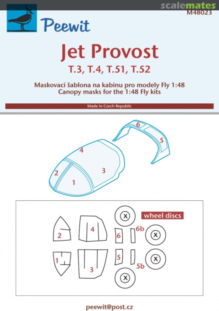 Boxart BAC Jet Provost T.3, T.4, T.51, T.52 M48023 Peewit