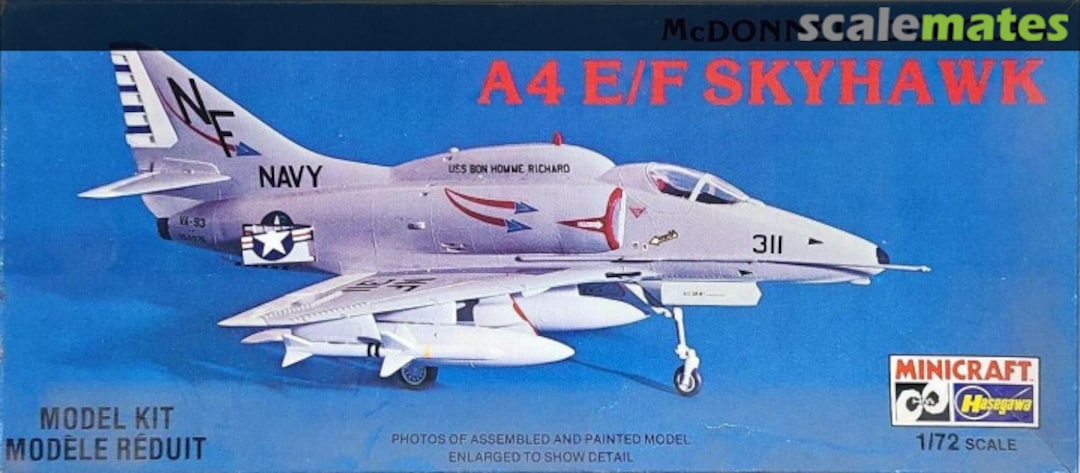 Boxart A-4 E/F Skyhawk 1048 Minicraft Hasegawa