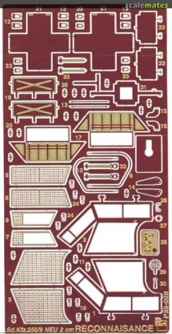 Boxart Sd.Kfz.250 neu (20mm reconnaisance) P35-028 Part