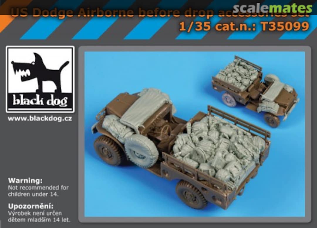 Boxart US Dodge airborne before drop accessores set T35099 Black Dog