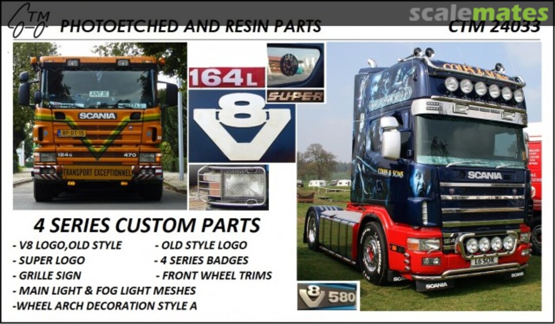 Boxart Scania 4 Series Custom Parts CTM 24033 Czech Truck Model