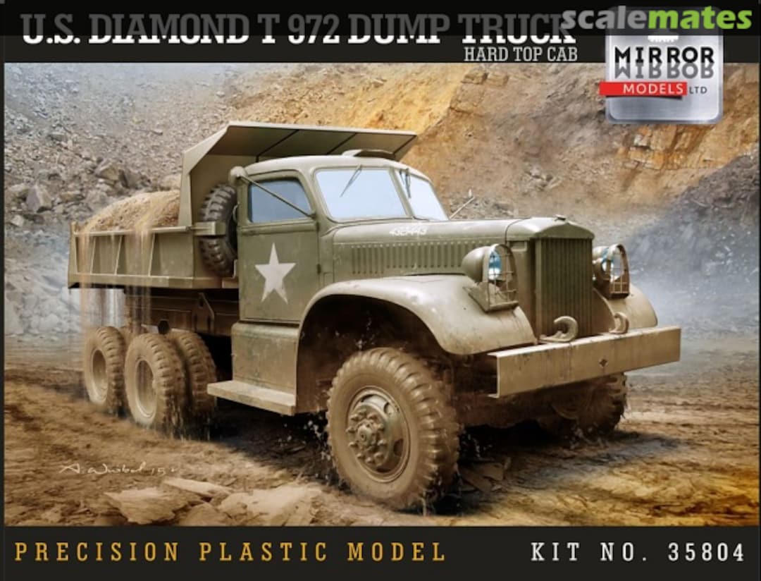 Boxart Diamond T 972 Dump Truck 35804 MIRROR Models